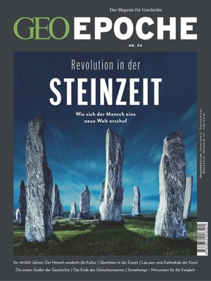 cover image of GEO Epoche 96/2019--Revolution in der Steinzeit